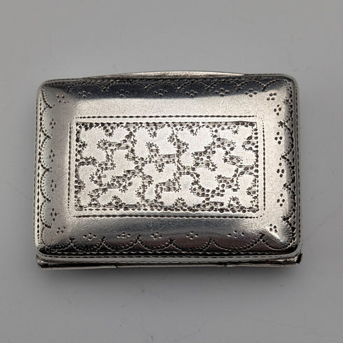 1830 British Antique William IV Sterling Silver Vinaigrette 18g Thomas Shaw